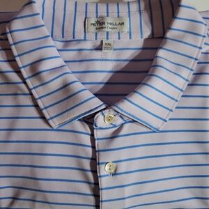 Peter Millar Classic Purple And Blue 2XL Golf Polo